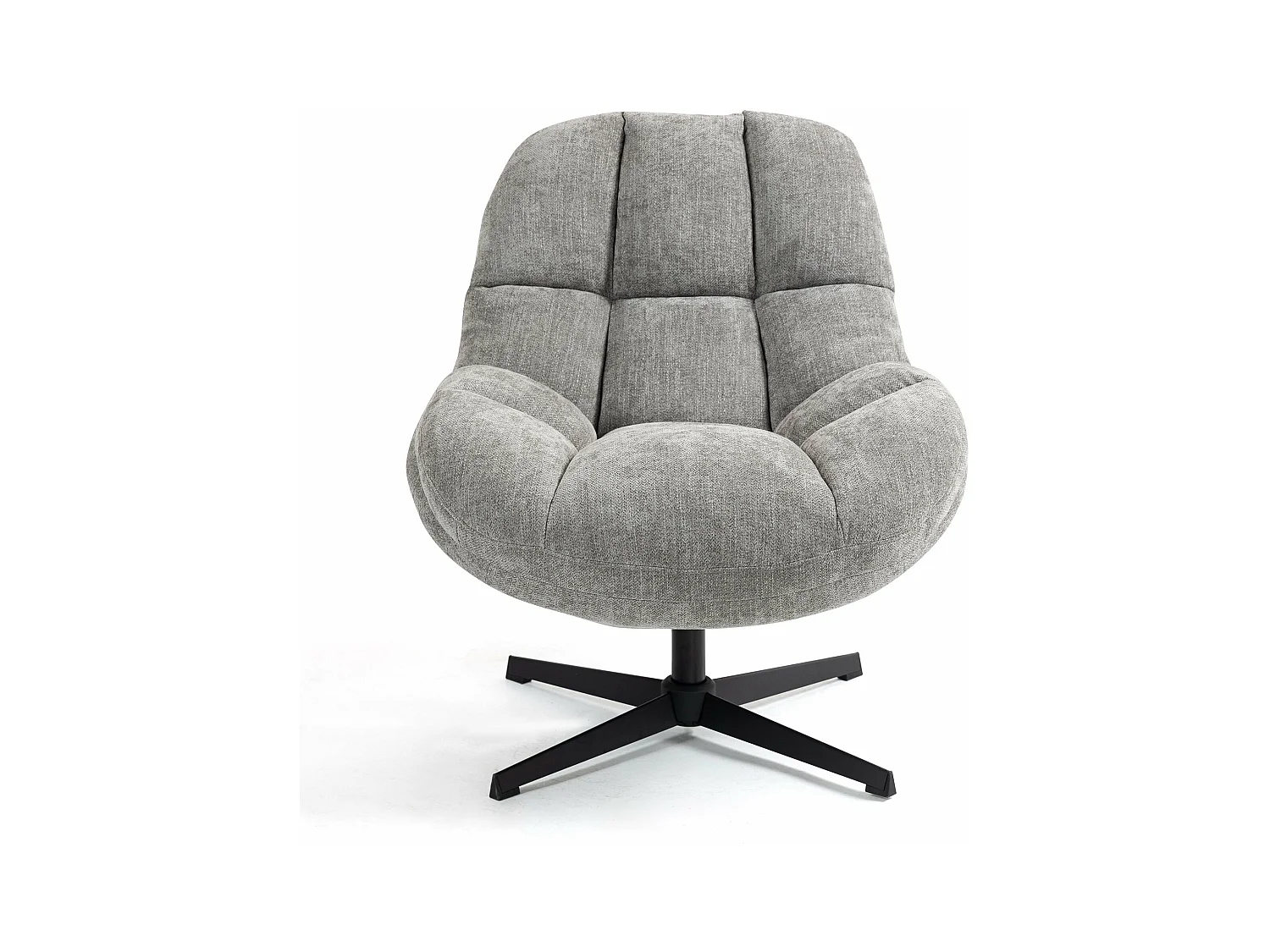 Fauteuil pivotant gris MOLTO