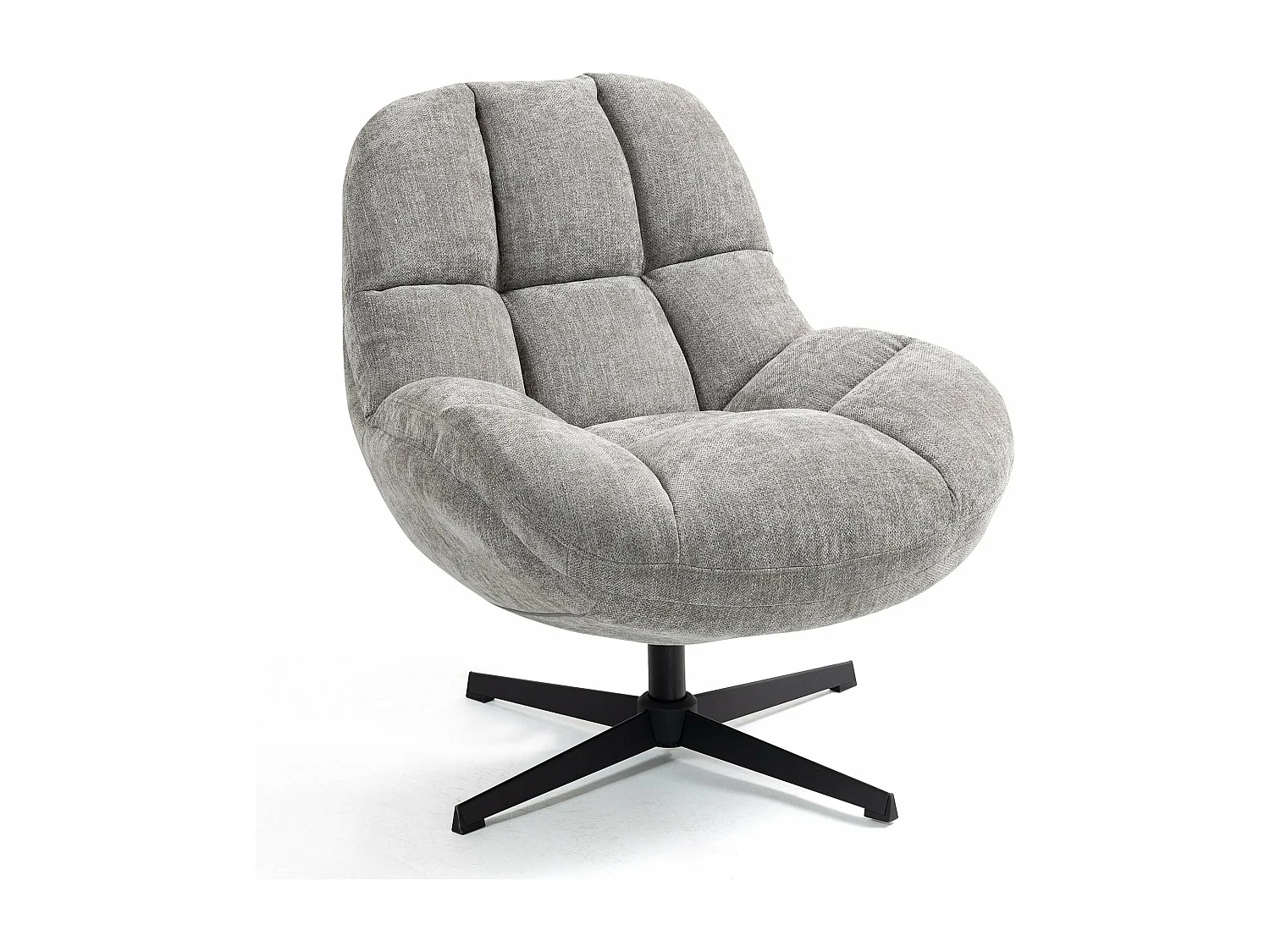 Fauteuil pivotant gris MOLTO