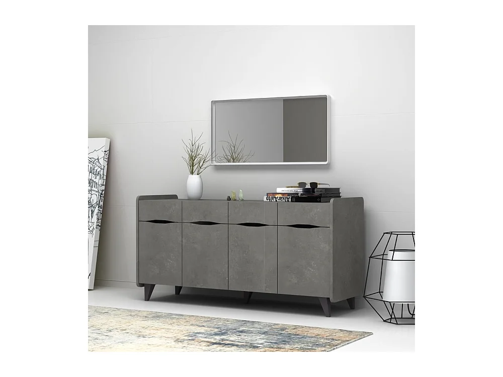 Madia Sila 140x45x72H cm colore cemento