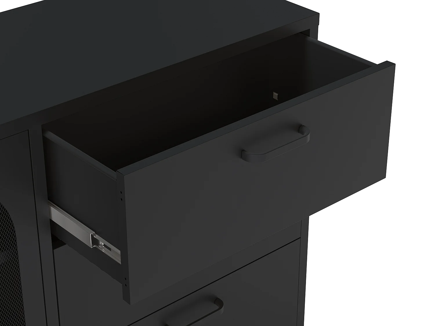 Dressoir Diora - 140x40x90cm - Zwart