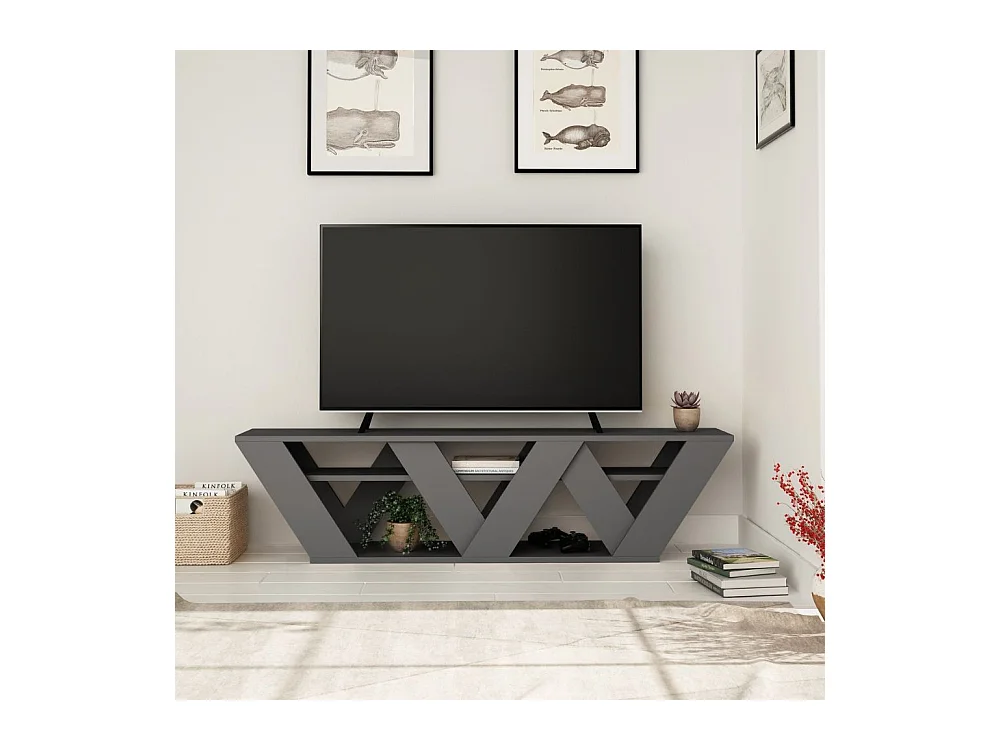 Porta TV Ralla 158x30x40h colore antracite