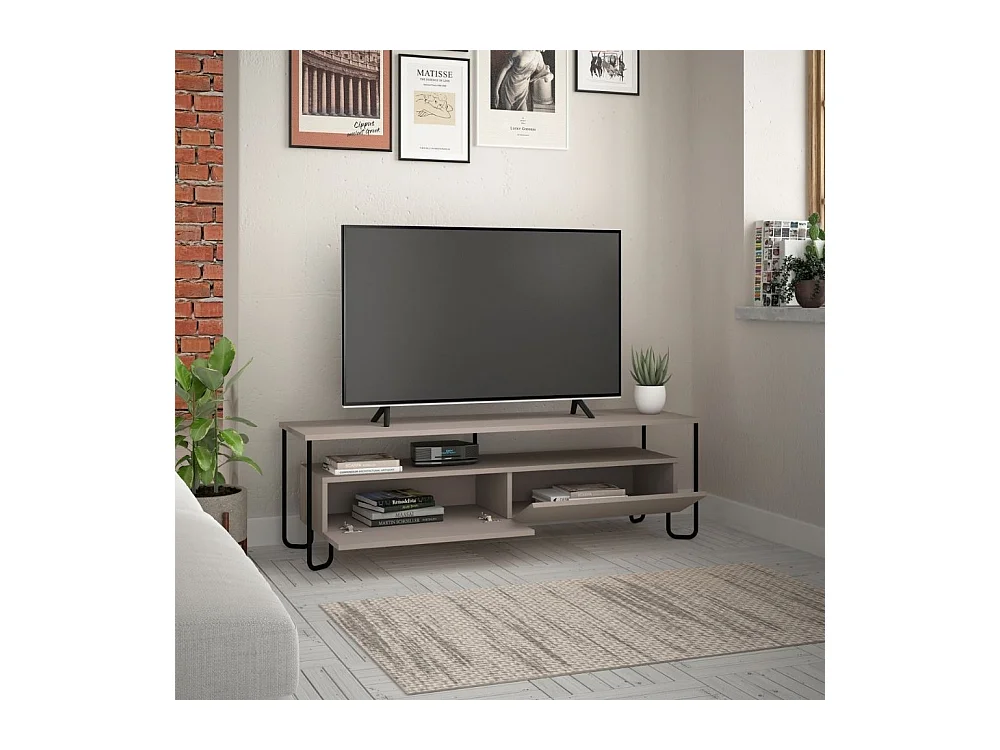 Mobile porta Tv due ante Cornea 150 cm colore tortora