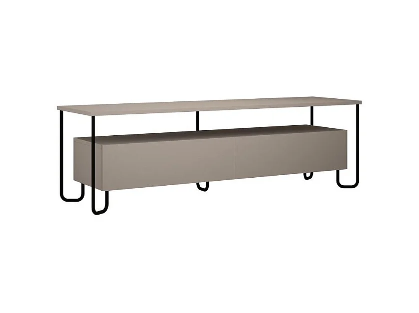 Mobile porta Tv due ante Cornea 150 cm colore tortora