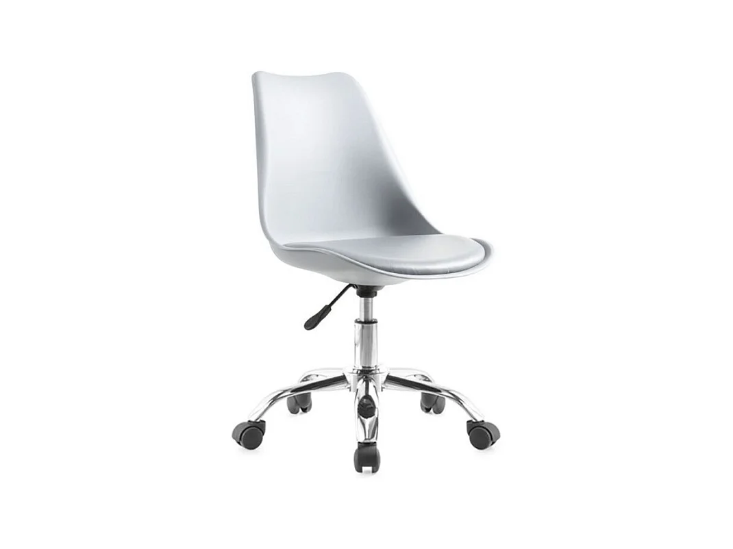 Sedia da ufficio bianca LC719 seduta ergonomica e ruote