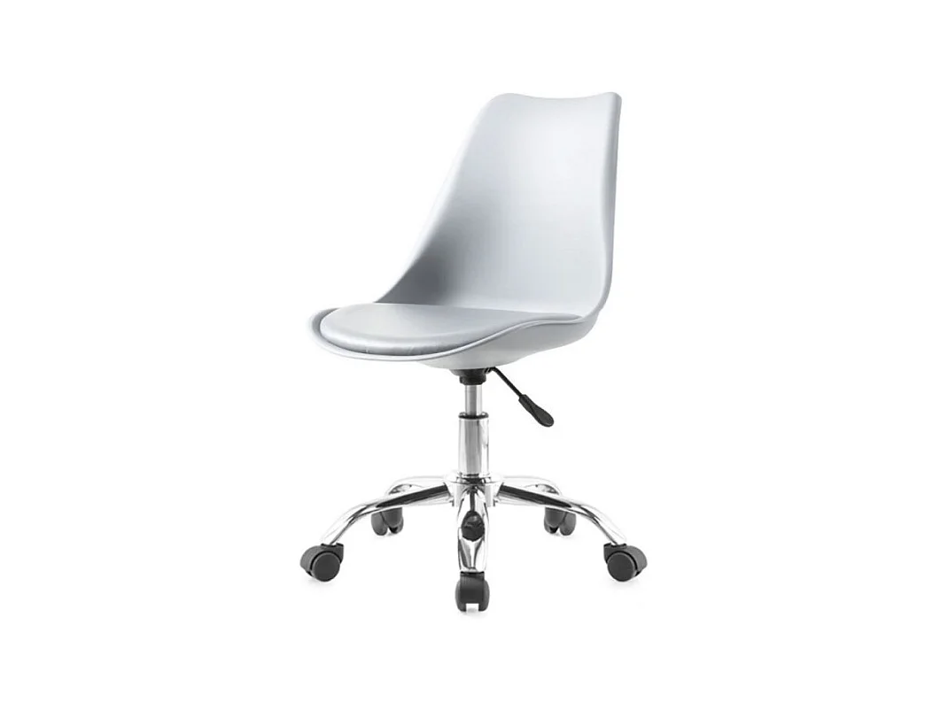 Sedia da ufficio bianca LC719 seduta ergonomica e ruote