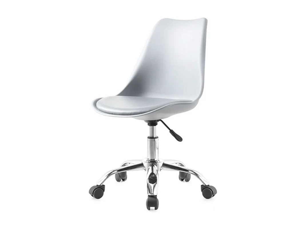 Sedia da ufficio bianca LC719 seduta ergonomica e ruote