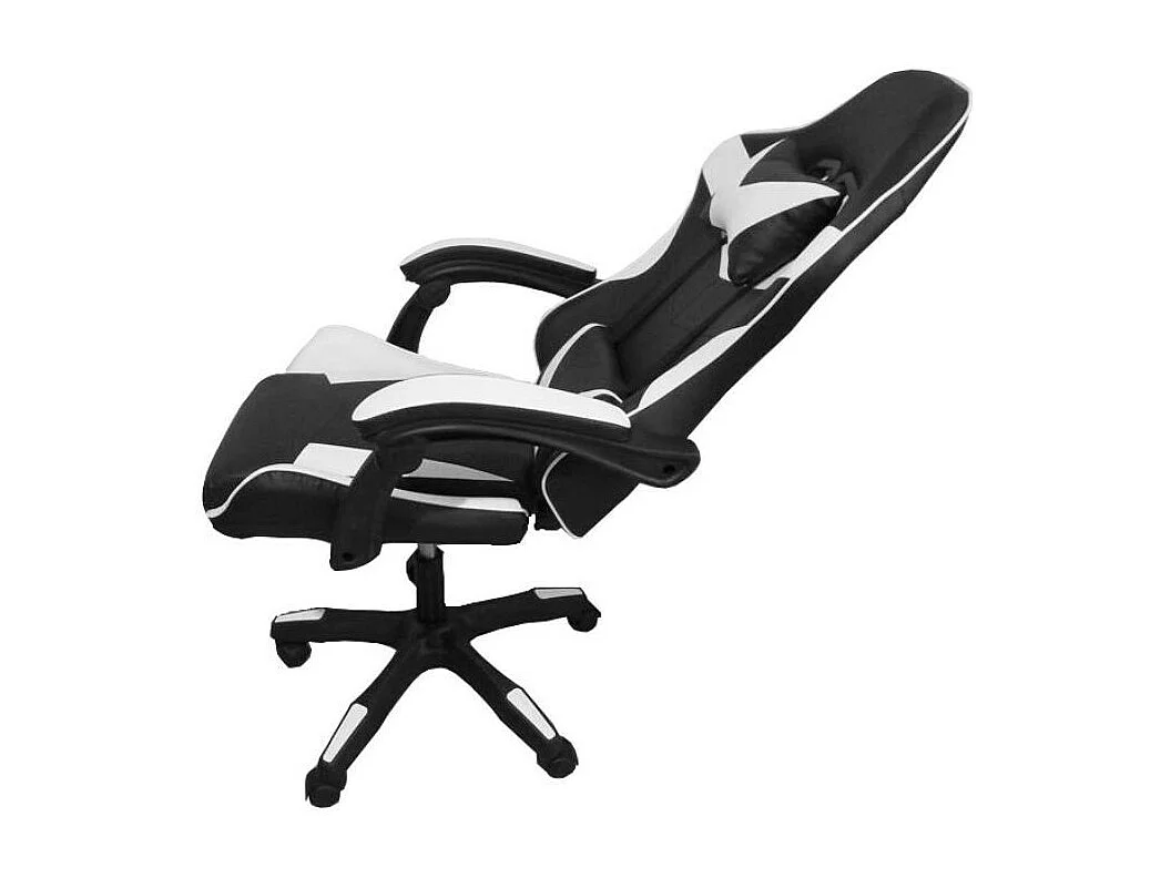 Poltrona Gaming colore nero bianco PVC – Comfort e Design