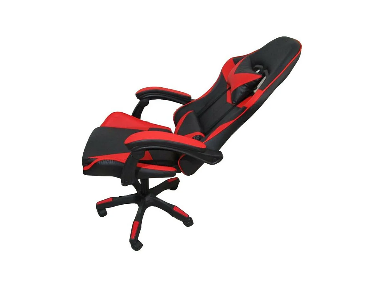 Poltrona Gaming colore nero rosso PVC – Comfort e Design