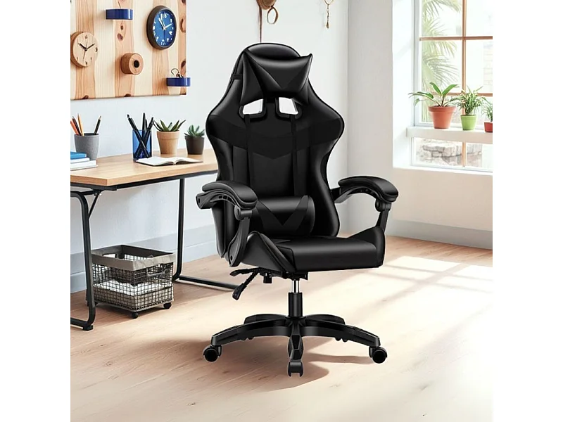 Poltrona Gaming colore nero PVC – Comfort e Design