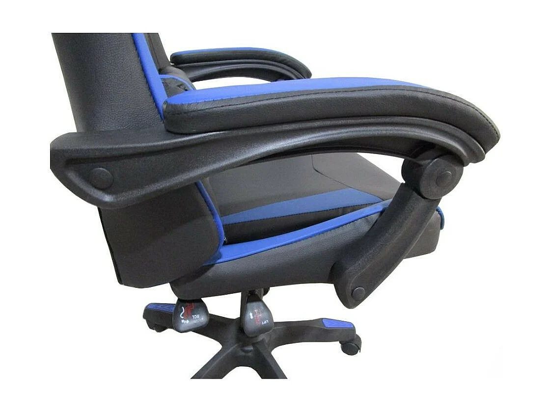 Poltrona Gaming colore nero blu PVC – Comfort e Design