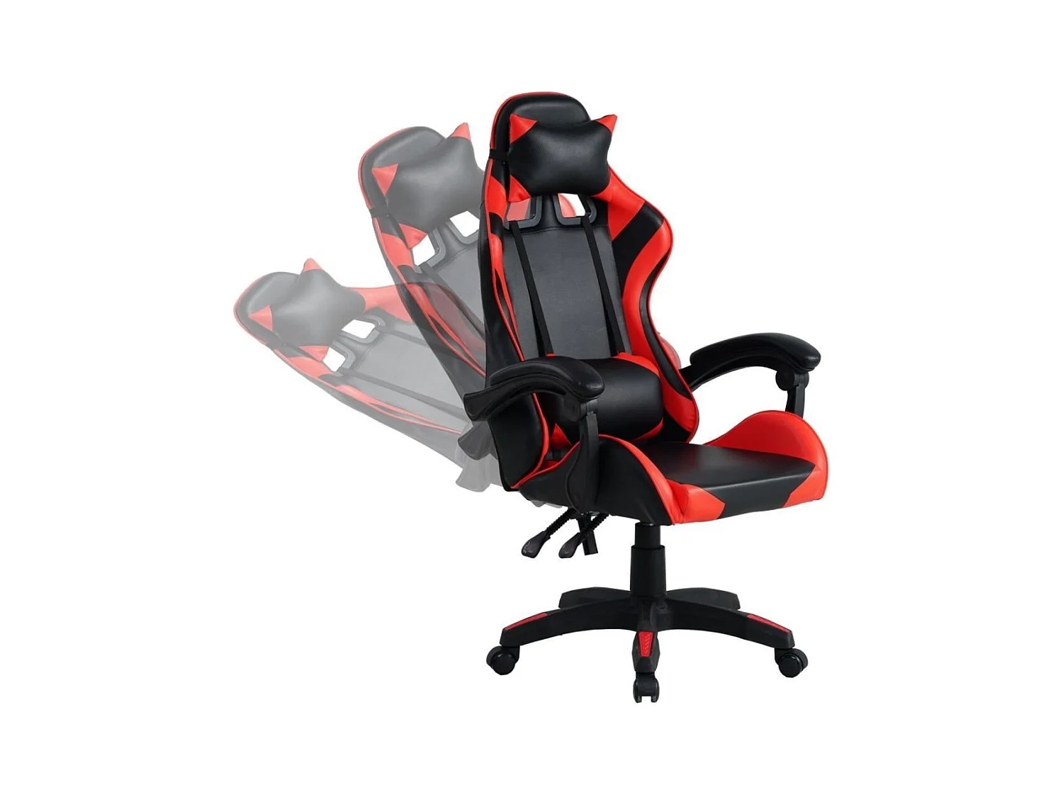 Poltrona gaming Mek colore rosso nera