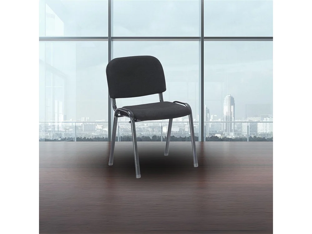 Sedia per ufficio sale d'attesa e conferenza HI01NEW nera