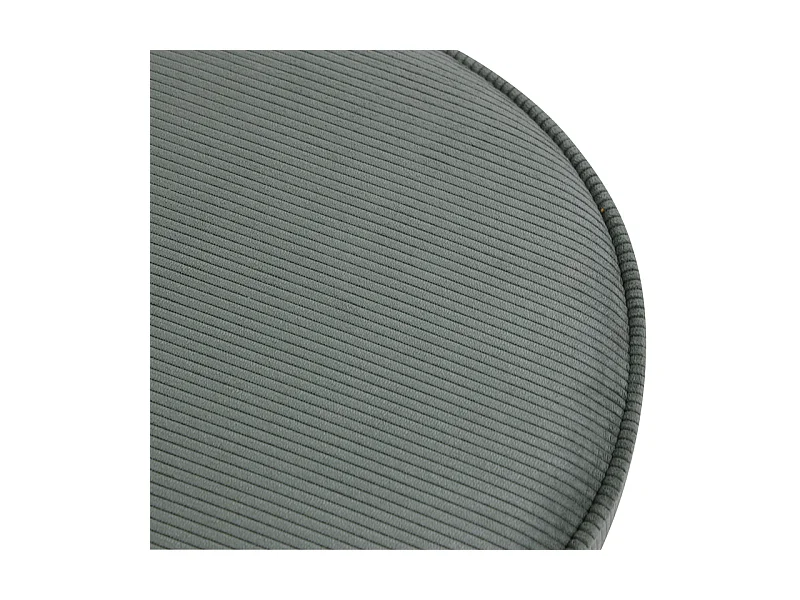 Tabouret velours côtelé vert foncé Popy