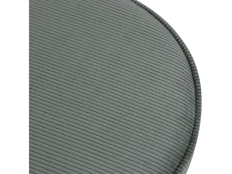 Tabouret velours côtelé vert foncé Popy