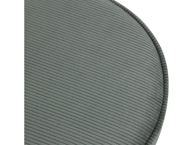 Tabouret velours côtelé vert foncé Popy