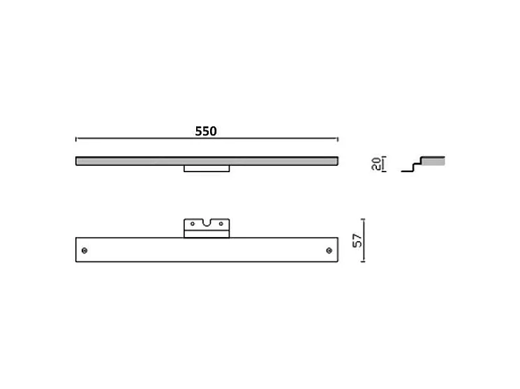 Lampada LED da specchio per bagno Venere 5 watt