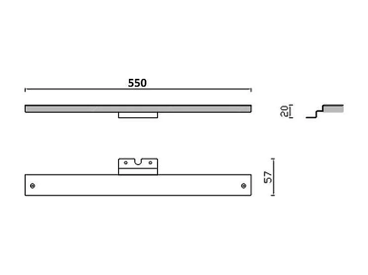 Lampada LED da specchio per bagno Venere 5 watt