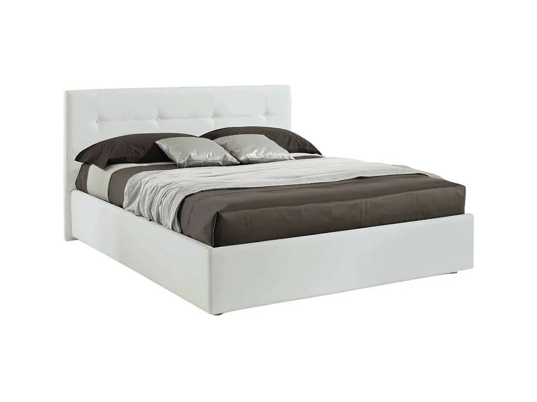 Camera da letto grigio e bianco laccato lucido Mania