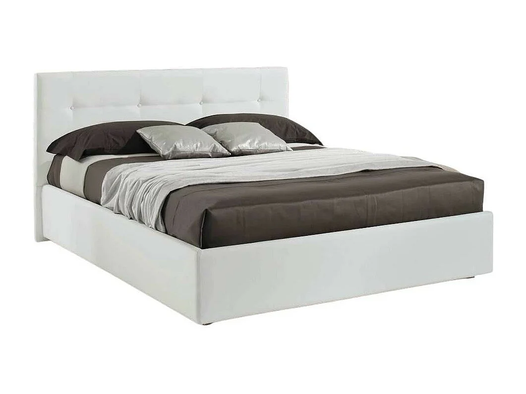 Camera da letto grigio e bianco laccato lucido Mania