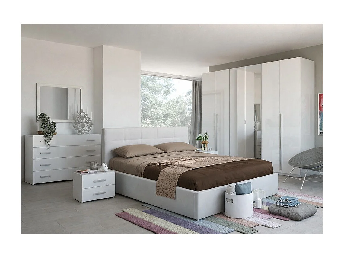 Camera da letto bianco laccato Nerano