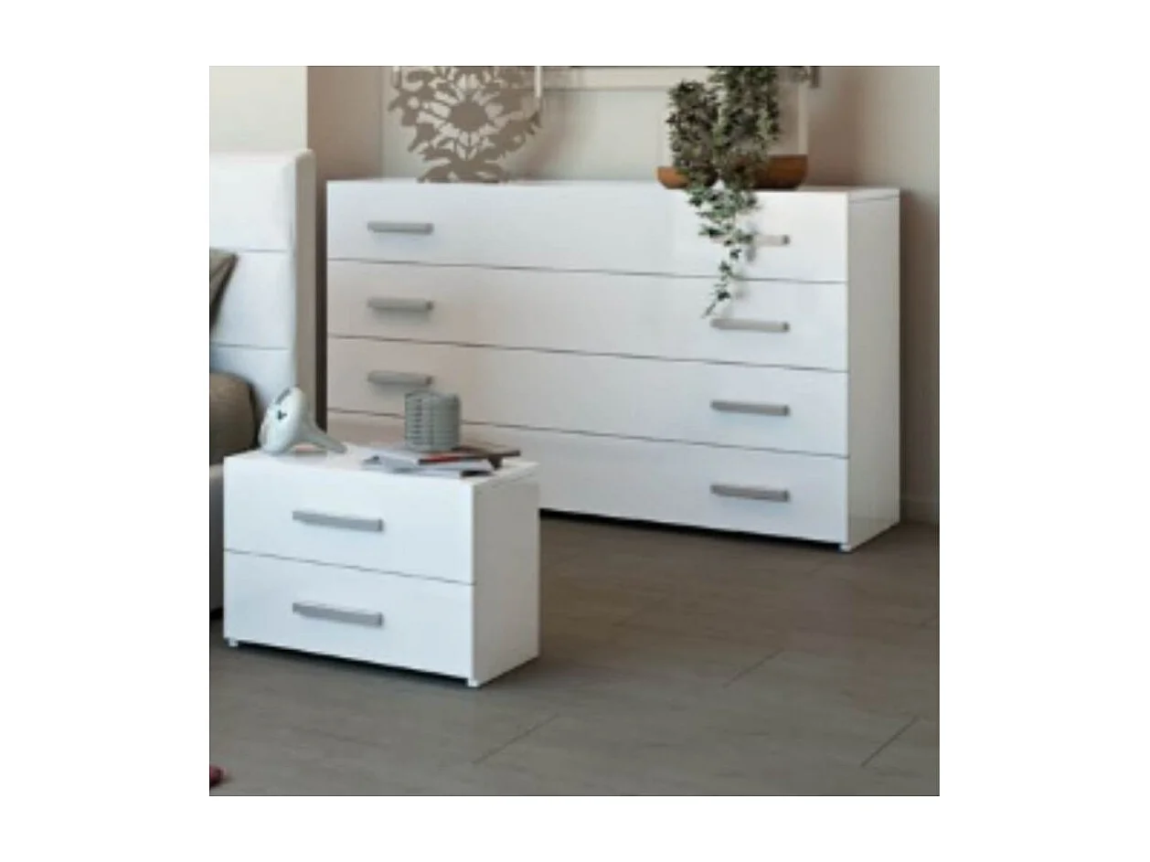 Camera da letto bianco laccato Nerano