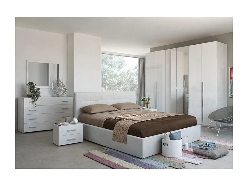 Camera da letto bianco laccato Nerano