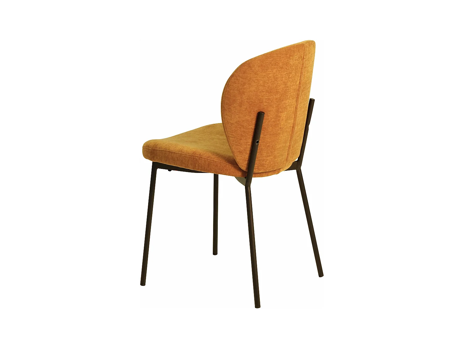 Chaise repas tissu cuivre Alba