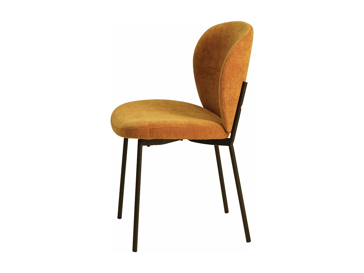 Chaise repas tissu cuivre Alba