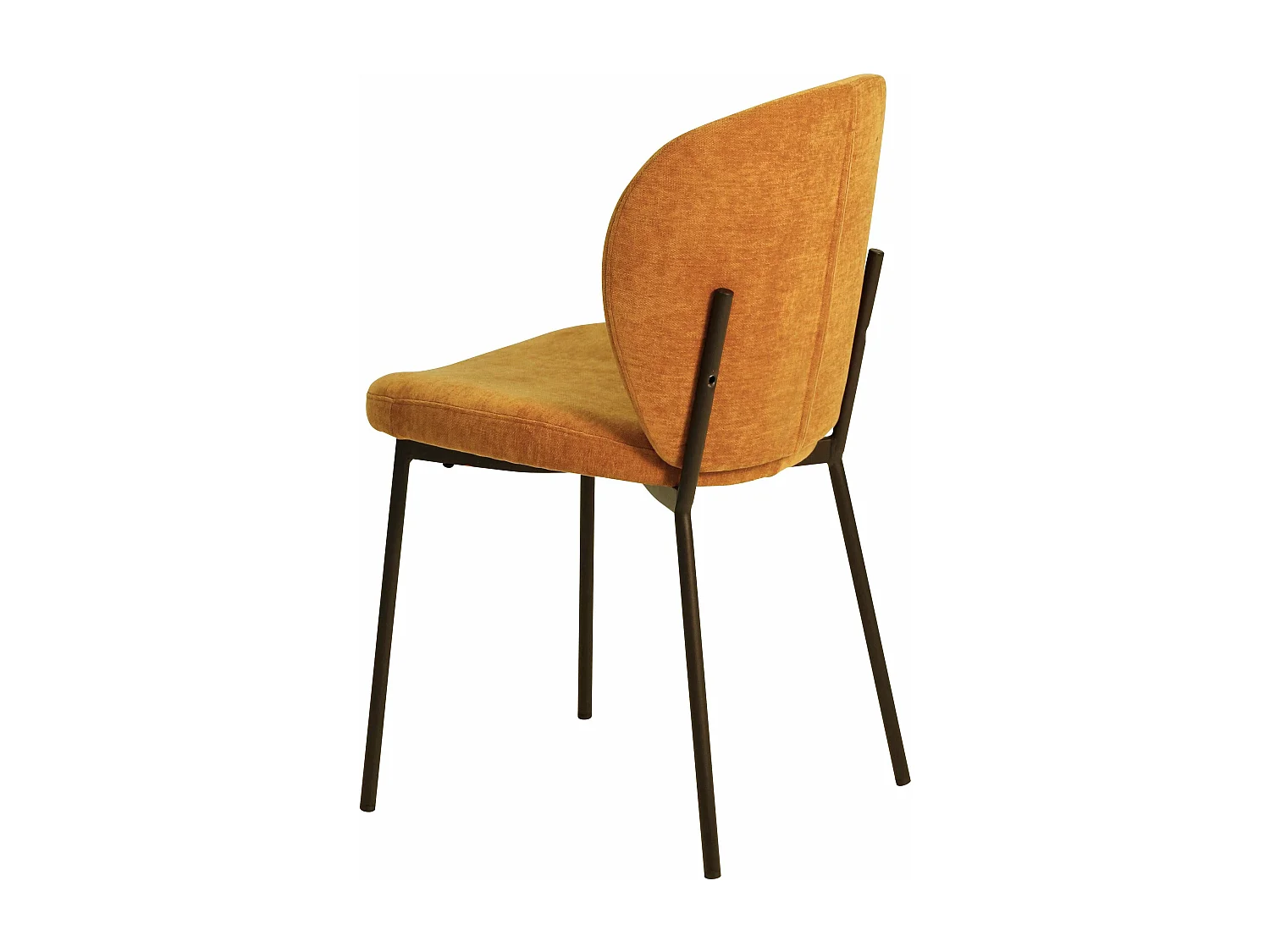 Chaise repas tissu cuivre Alba