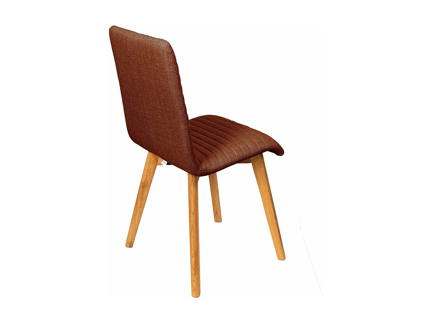 Chaise repas tissu cognac POLKA