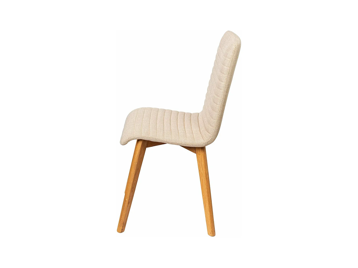 Chaise repas tissu écru POLKA