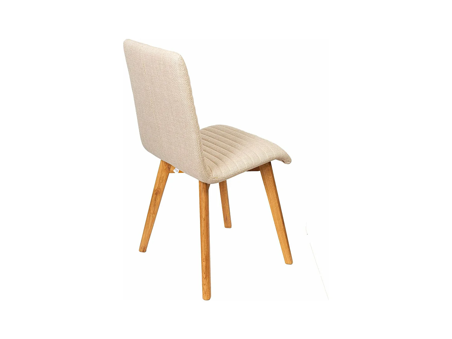 Chaise repas tissu écru POLKA