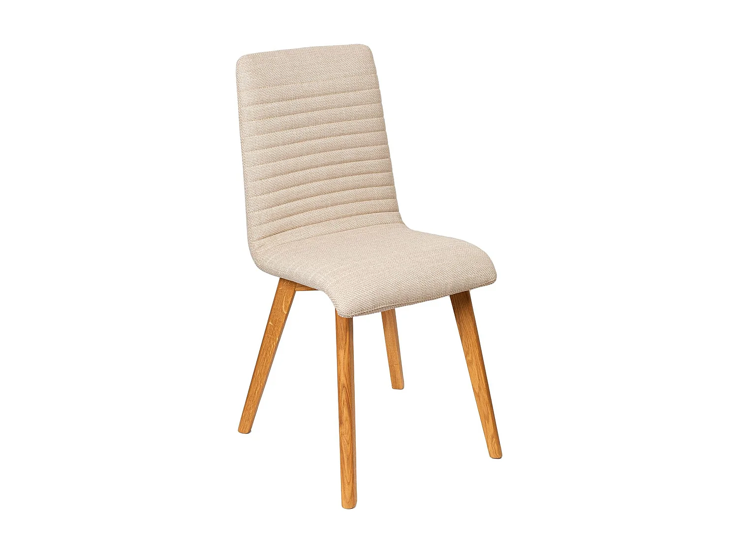 Chaise repas tissu écru POLKA