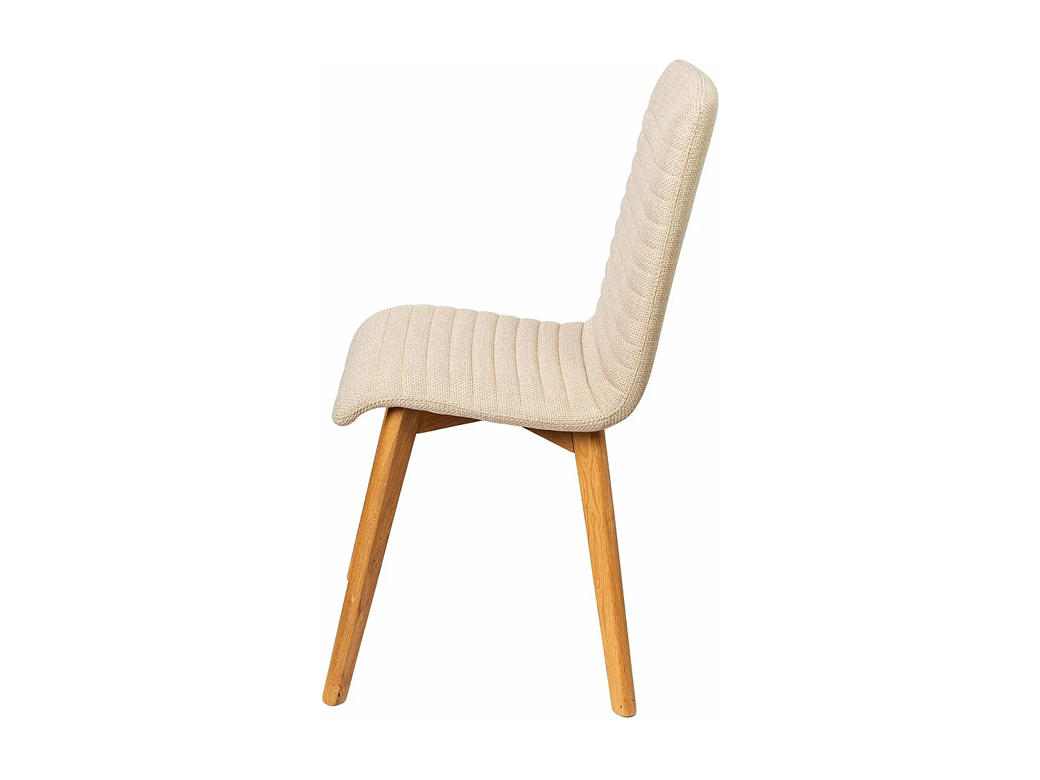 Chaise repas tissu écru POLKA