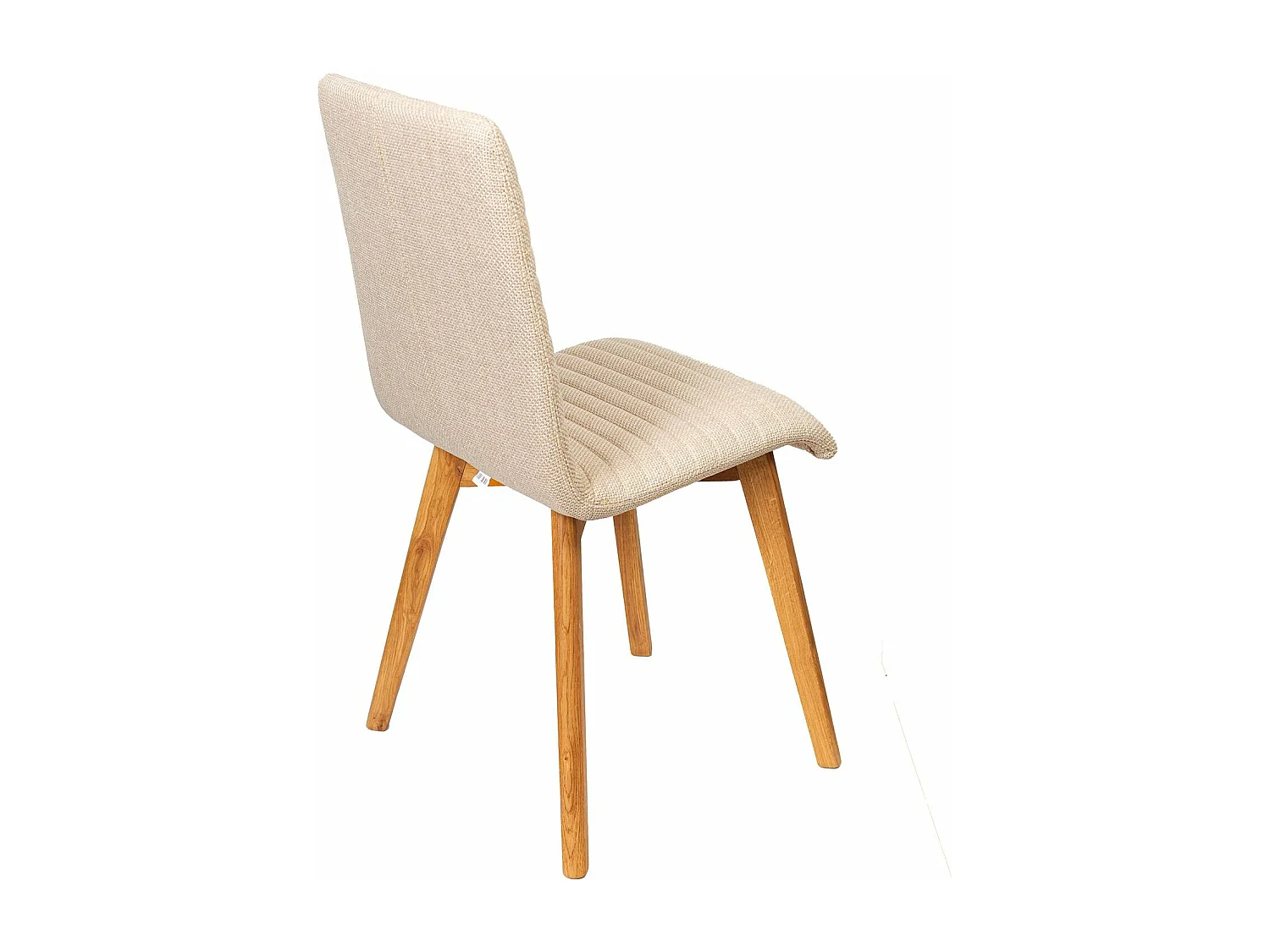 Chaise repas tissu écru POLKA