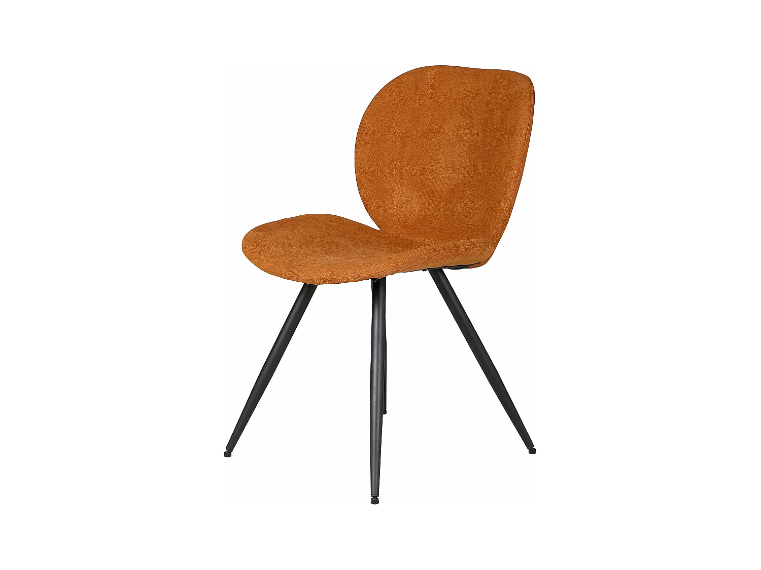 Chaise repas tissu rouille Zinia