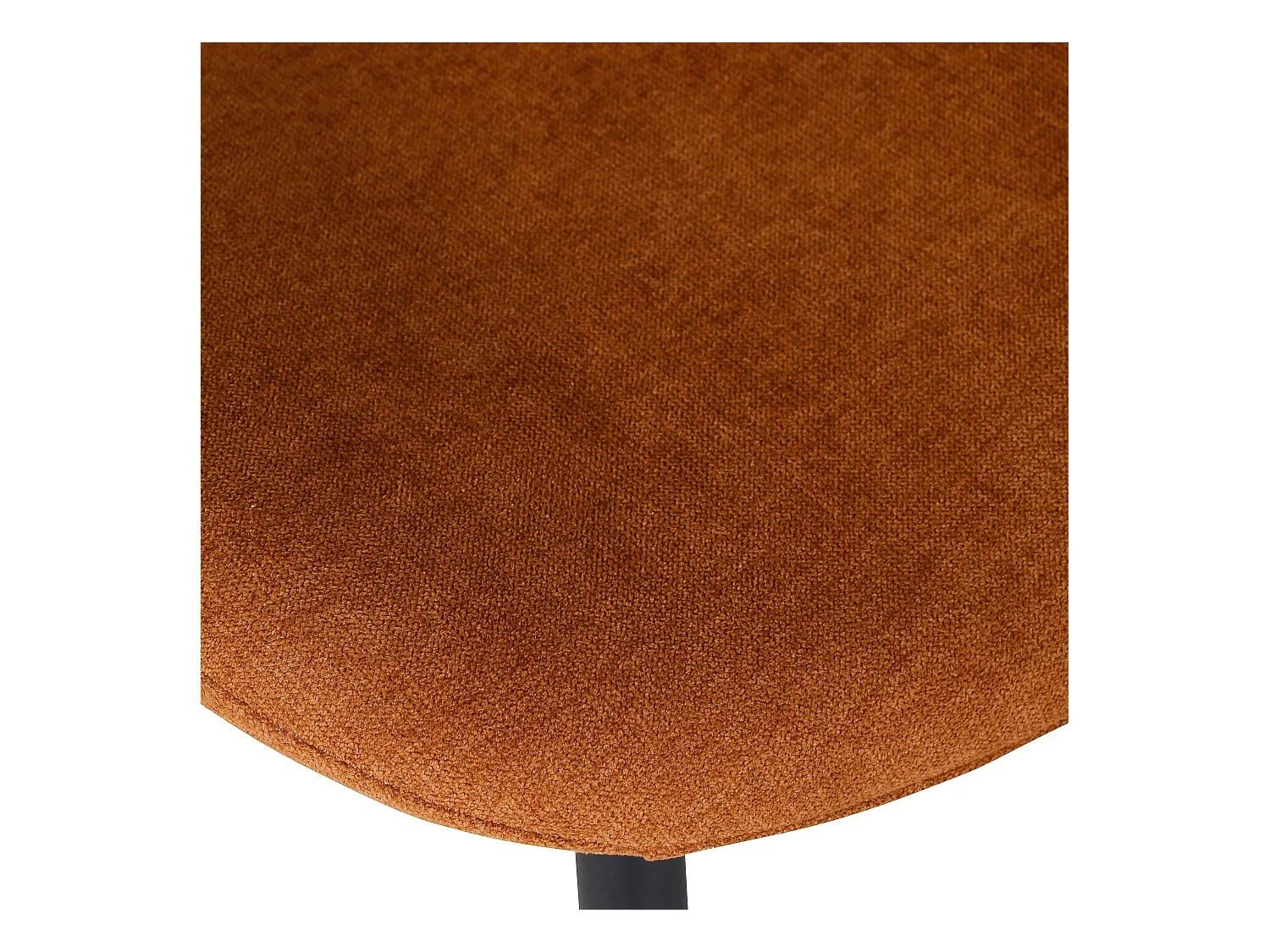 Chaise repas tissu rouille Zinia