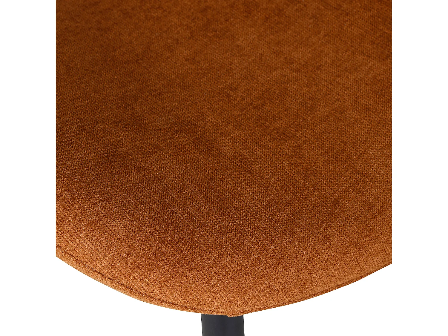 Chaise repas tissu rouille Zinia