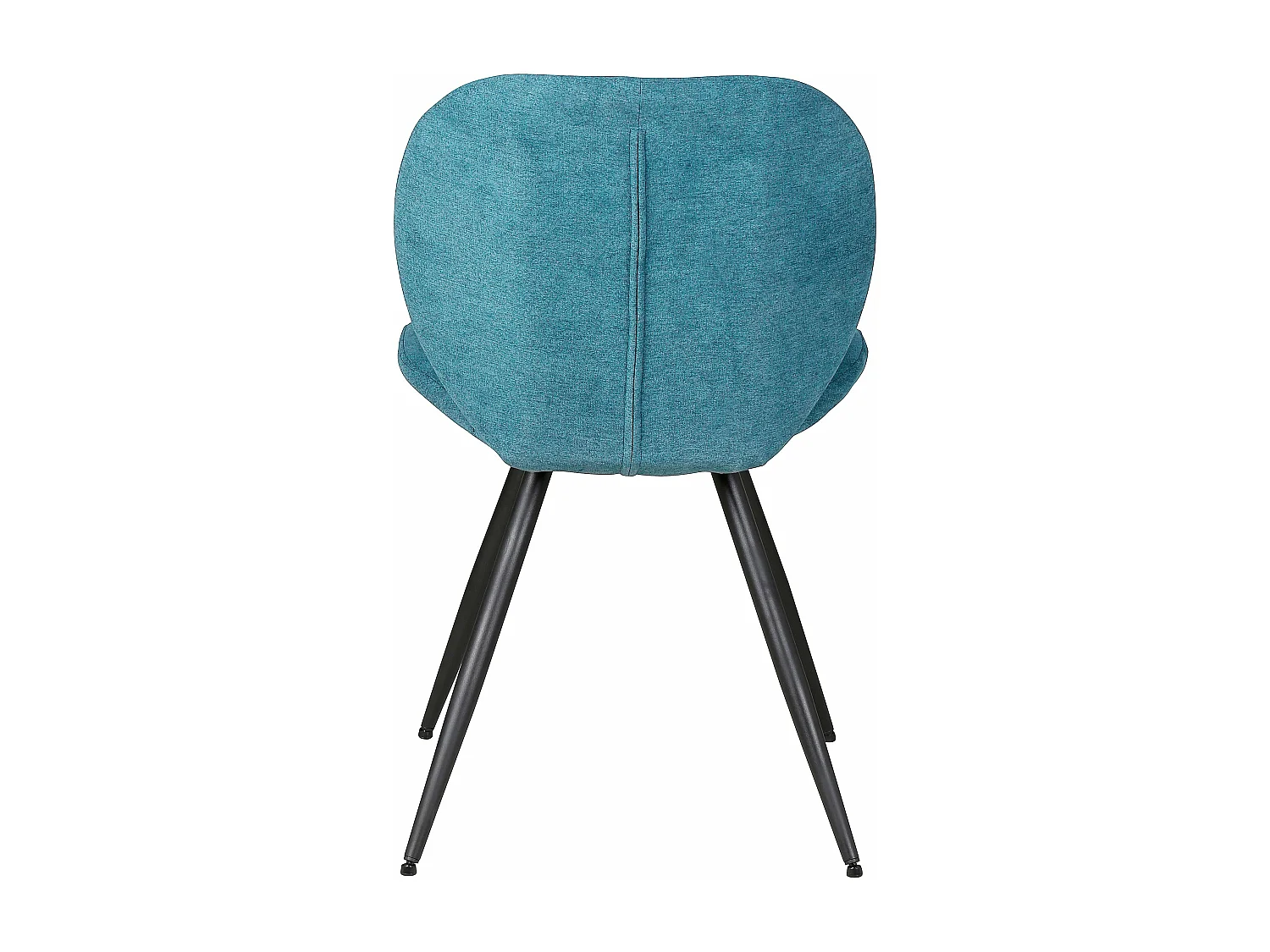 Chaise repas tissu bleu canard Zinia