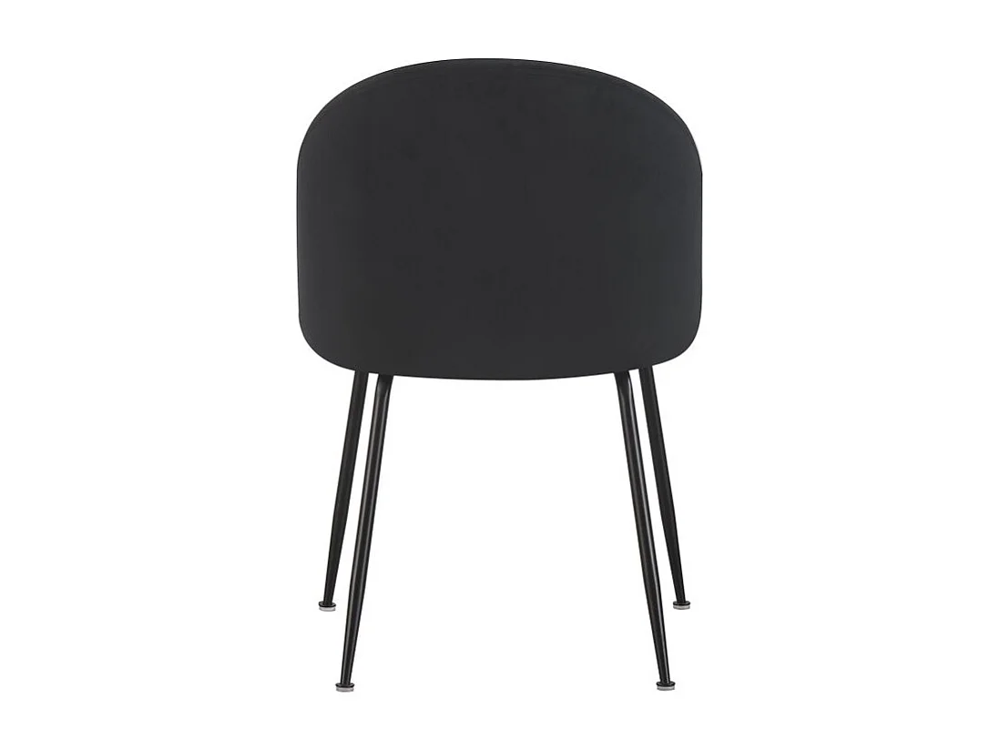 Chaise repas velours noir