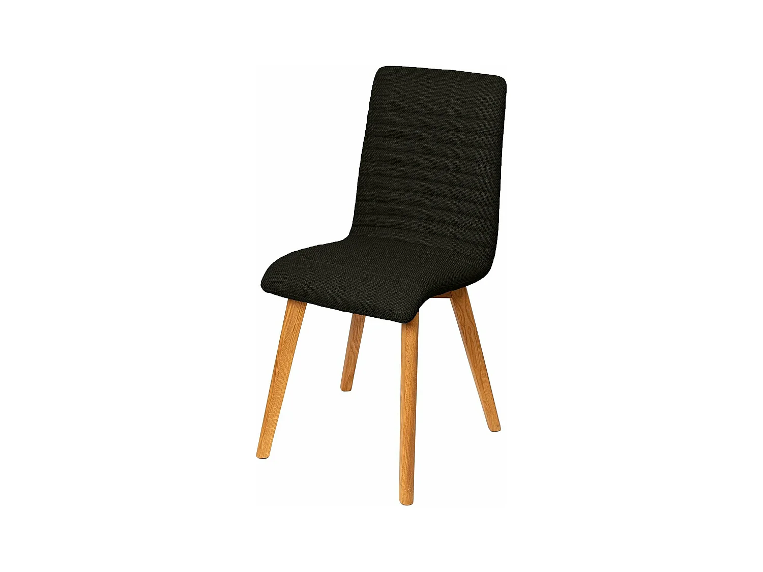 Chaise repas tissu vert foncé POLKA