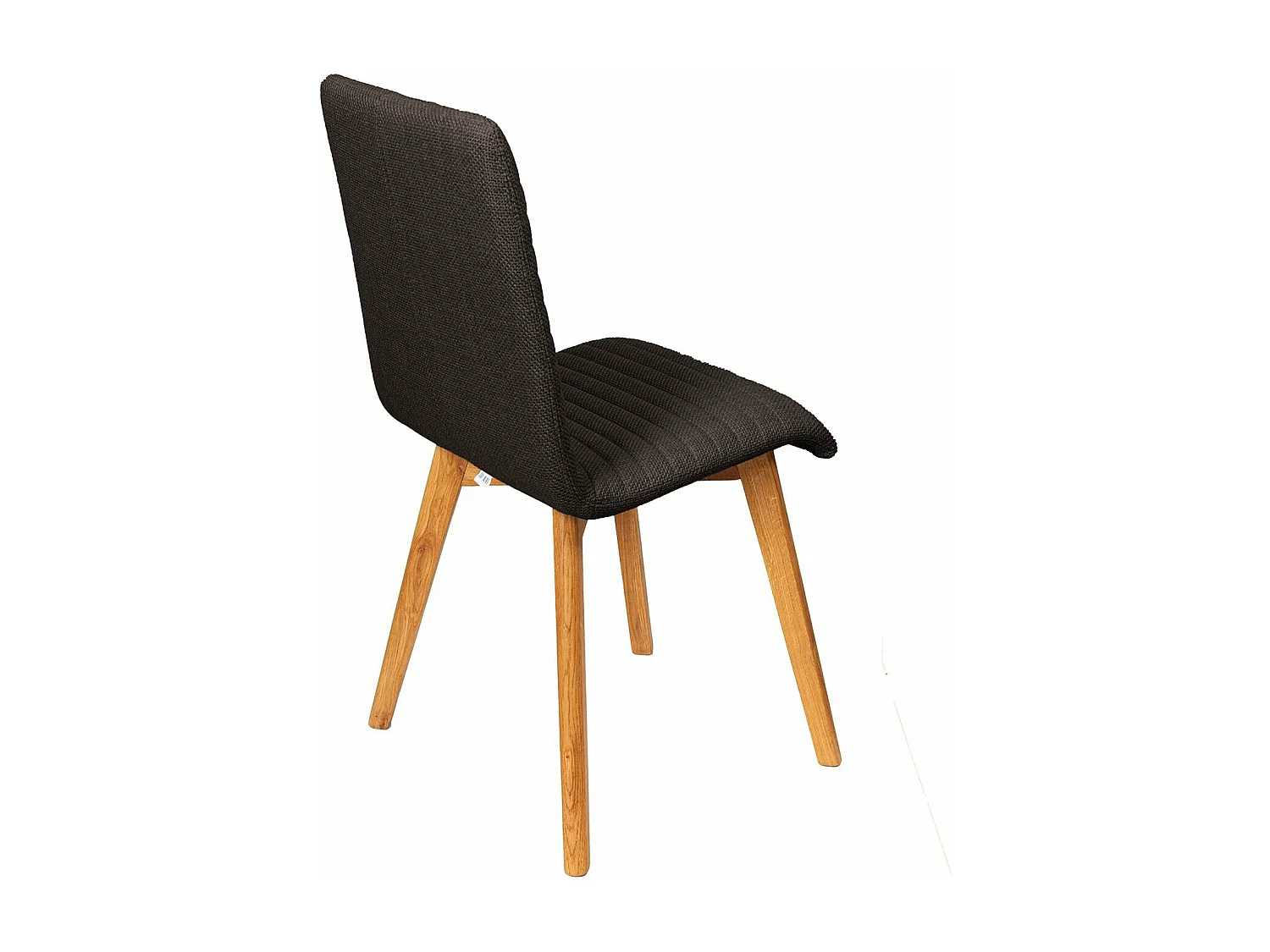 Chaise repas tissu noir POLKA