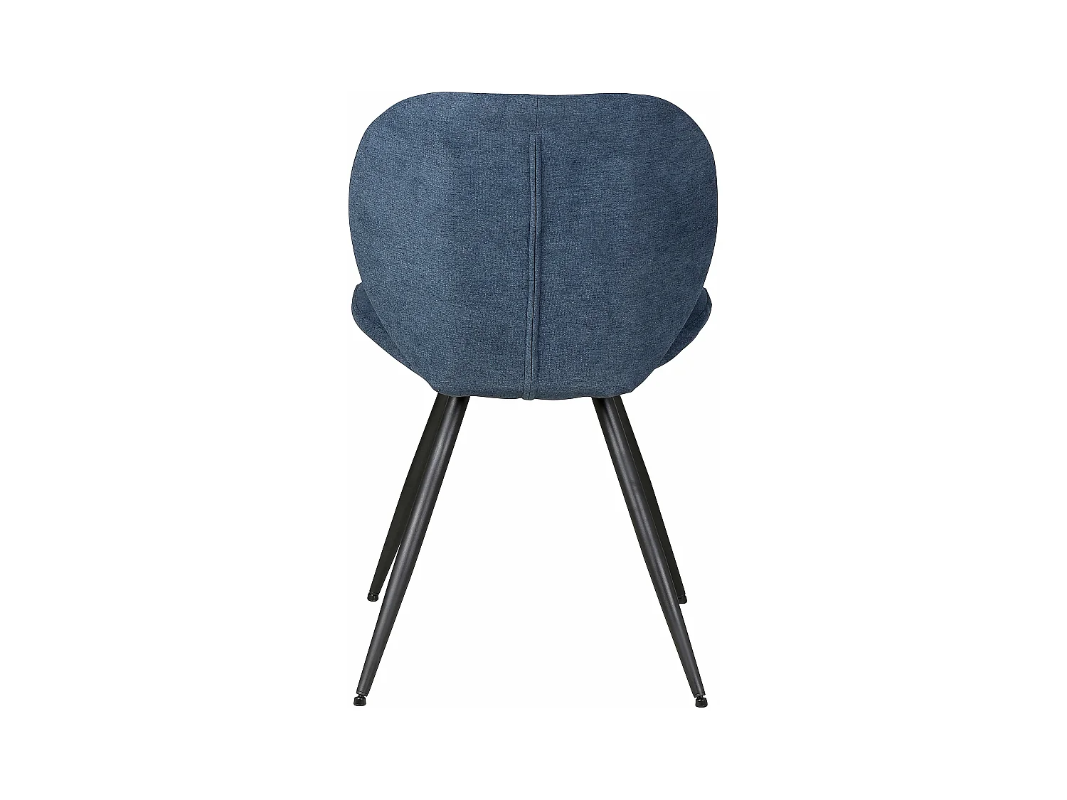 Chaise repas tissu bleu foncé Zinia