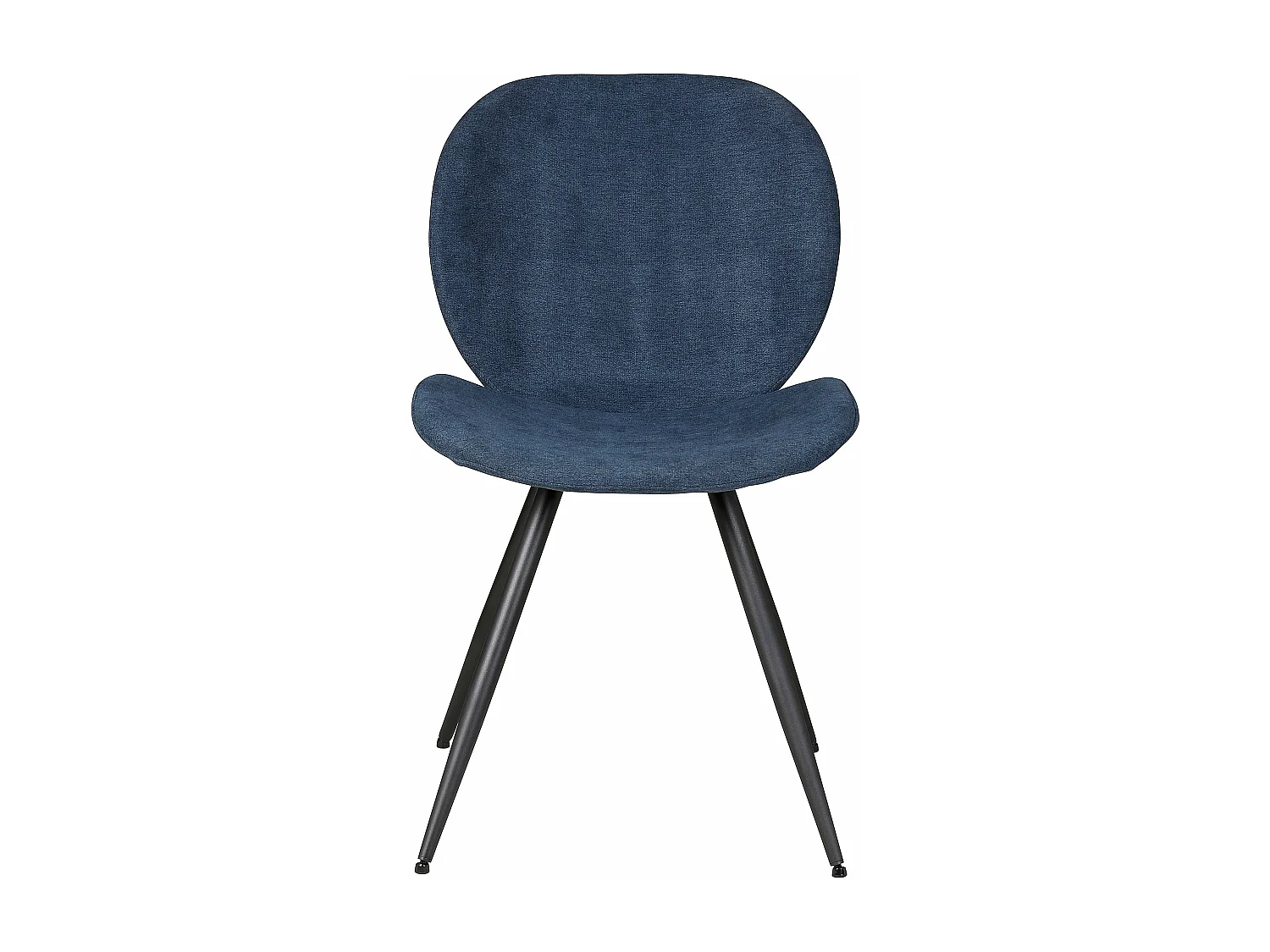 Chaise repas tissu bleu foncé Zinia