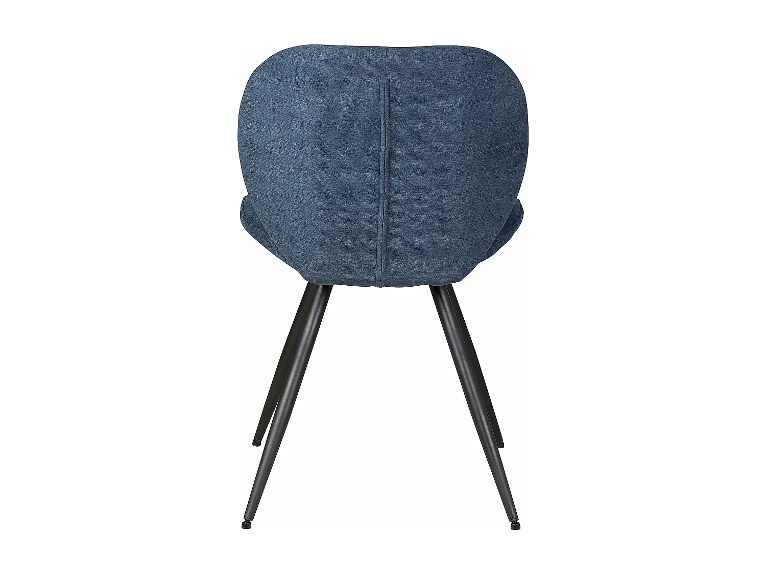 Chaise repas tissu bleu foncé Zinia