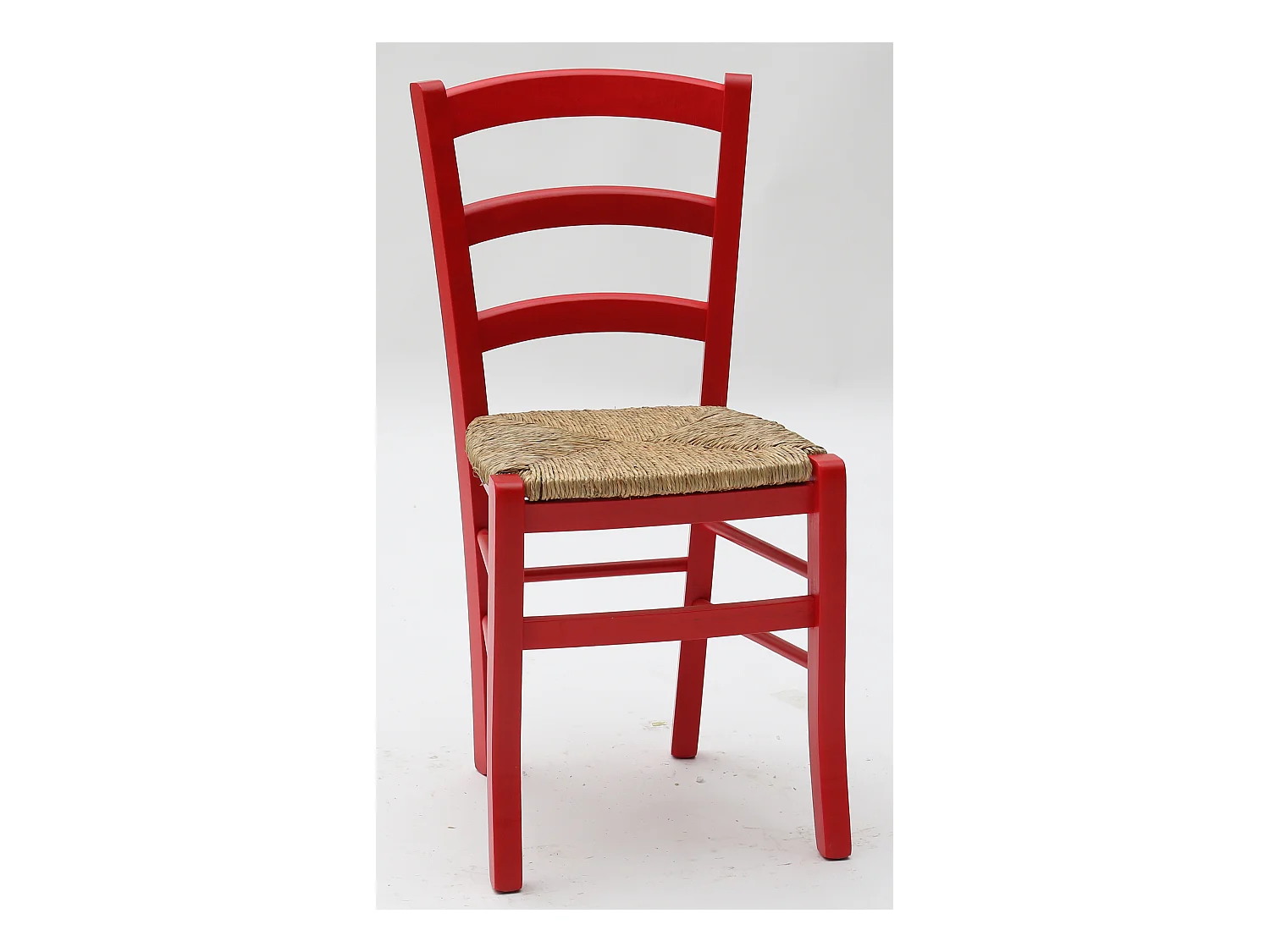 Lot de 2 chaises rembourrées en bois rouge 43x42x88 cm - CENISIA