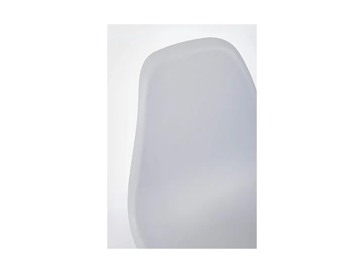 Lot de 4 chaises en polypropylène gris avec pieds en métal - MANDY