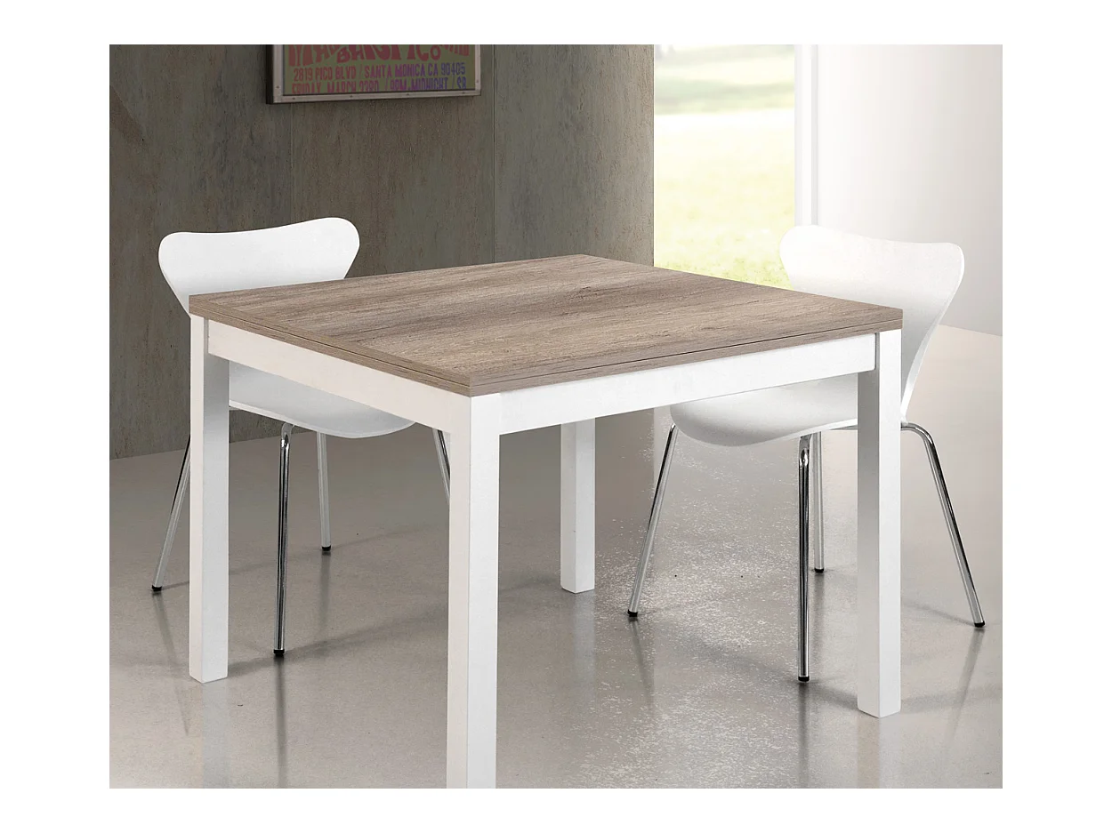 Lot de 4 chaises en polypropylène blanc - COCONUT