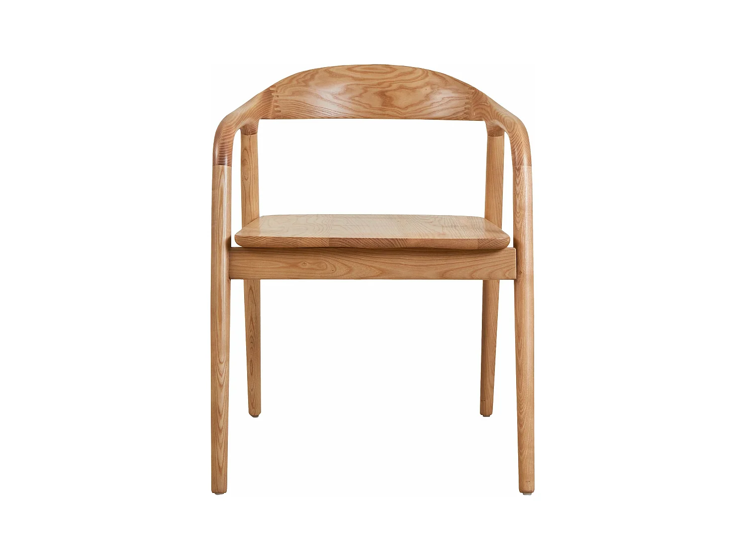 Chaise repas avec accoudoirs en frêne naturel OLGA