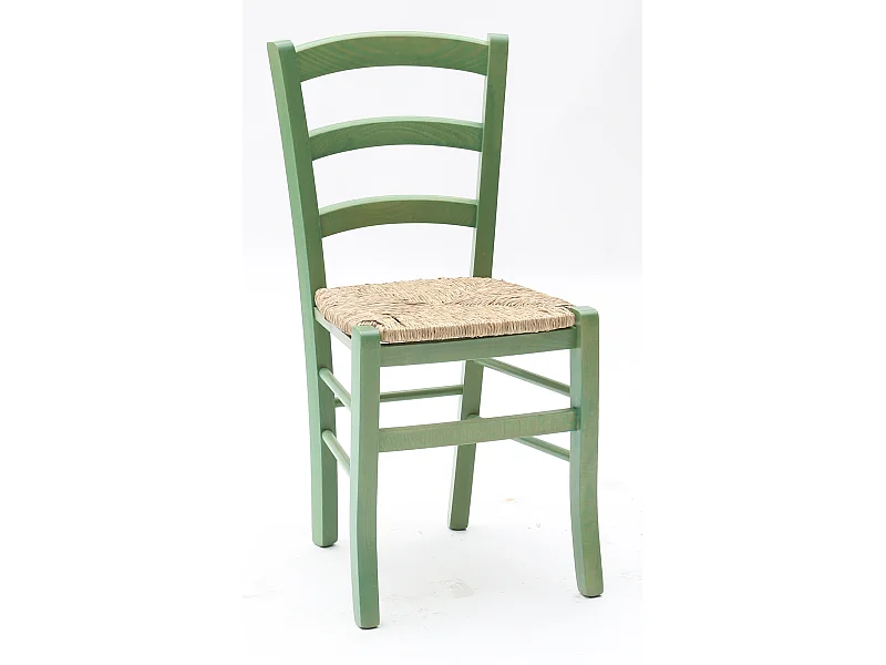 Set di 2 sedie in legno verde impagliate 43x42x88 cm - CENISIA